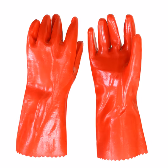PVC DIPPED GLOVES ART. NO.8107 RED - CHINA 14" (35CM)
