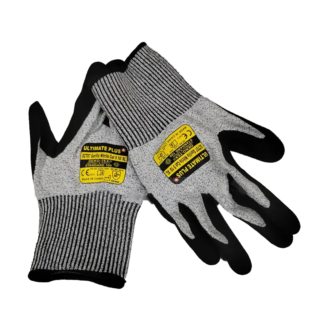 GORILLA NITRILE CUT RESISTANT GLOVES LEVEL 5